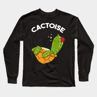 Cute & Funny Cactoise Cactus Tortoise Combined Long Sleeve T-Shirt